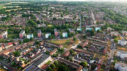 English Suburbs Southampton, Thornhill High Angle Drone Flyover