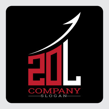 ZDL logo design, ZDL Company Logo Design Growth vector, ZDL Upward Arrow Business Success Logo vector, ZDL Corporate Branding Logo, ZDL simple and modern logo, ZDL business finance logo design, etc.