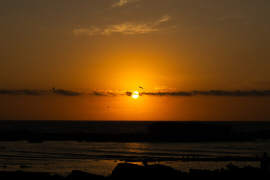 sunset tamraght morocco
