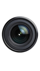 camera lens on white background