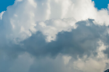 Fototapeta premium photo about blue sky, suitable for nature background, blue background, abstract background