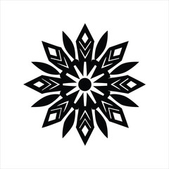 Native Pattern Silhouette Vector Design