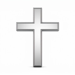 cross on a white