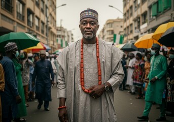 Nigerian Man in Traditional Attire