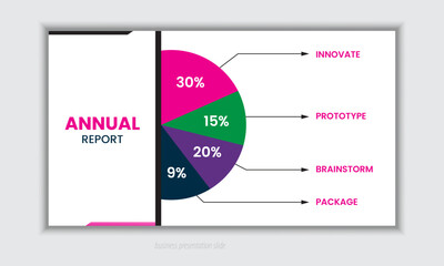 Professional business PowerPoint presentation slides template design. Infographic elements template set for web, print, annual report use for modern company profile