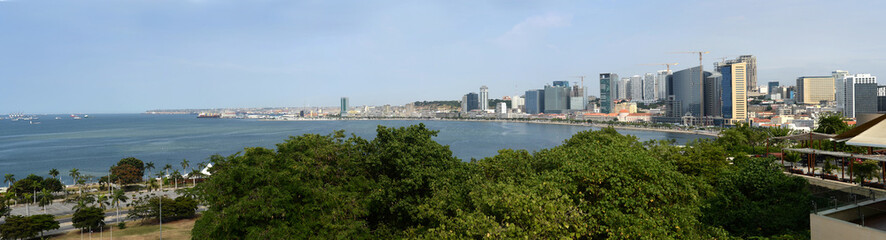 Fototapeta premium Luanda Baia downtown business Angola