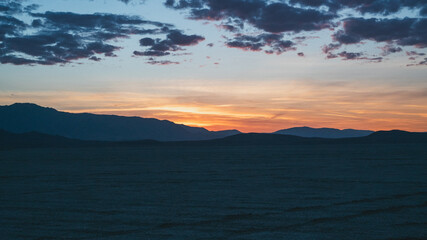Obraz premium Sunset over Black Rock Desert, Nevada 