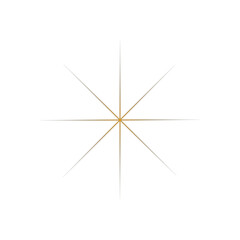 Abstract Starburst, Light Ray Effect, and Glimmer Symbol