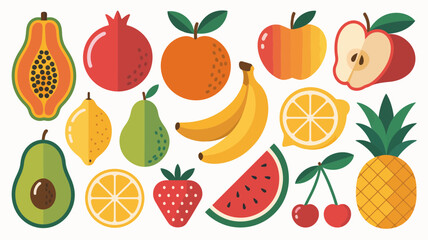 set of fruits