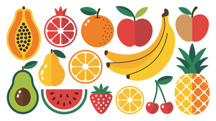 set of fruits