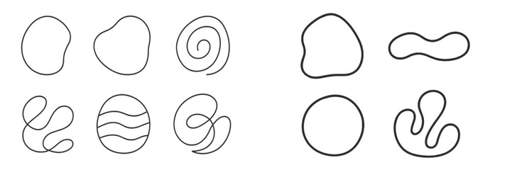 Abstract line patterns showcasing organic shapes and forms in a minimalist style for design inspiration and creativity in art and decor