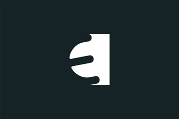 Letter E logo design template
