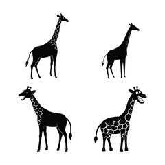 Giraffe silhouette bundle  