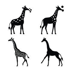 Giraffe silhouette bundle  