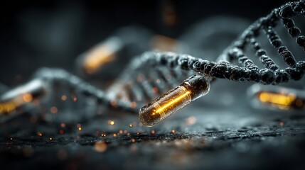 Conceptual collage of modern criminal investigation technique glowing forensic tools bullet trajectories DNA strands lab scenes symbolizing breakthrough justice technology