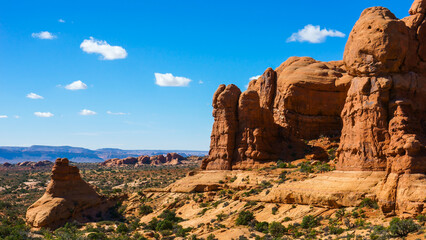 Fototapeta premium Arches National Park in Grand County, Utah 