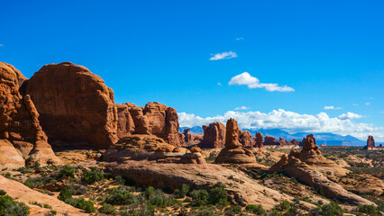 Fototapeta premium Arches National Park in Grand County, Utah 