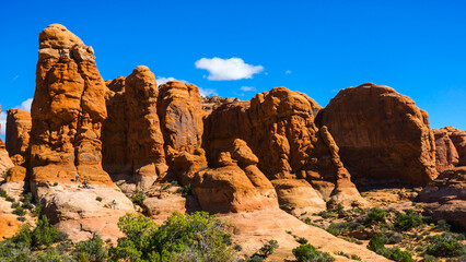 Fototapeta premium Arches National Park in Grand County, Utah 