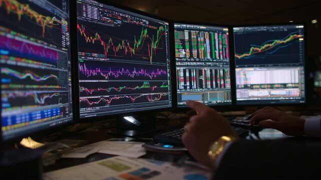 制御室のマルチチャート分析