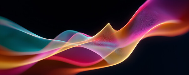 abstract, waves, color, movement, graphic, design, fluid, dark, energy, pink, blue, yellow, intertwine, light, composition, visual, rhythm, elements, aesthetics, modern, creativity, pattern, form, 