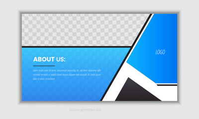 Professional business PowerPoint presentation slides template design. Infographic elements template set for web, print, annual report use for modern company profile