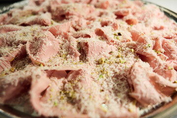Gourmet Italian Mortadella with Cheese and Pistachios