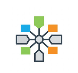 Fototapeta premium Mind Map Icon