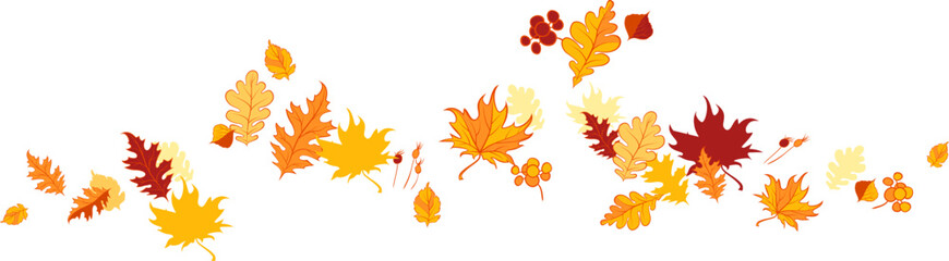 Decorative autumn leaves