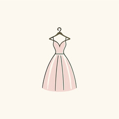 Elegant Fashion Woman Logo Illustration in Minimalist Style	
