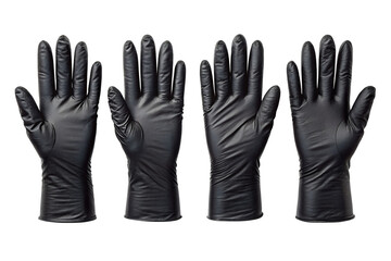 Obraz premium High-Quality Black Nitrile Gloves Durable, Protective Handwear for Various Tasks
