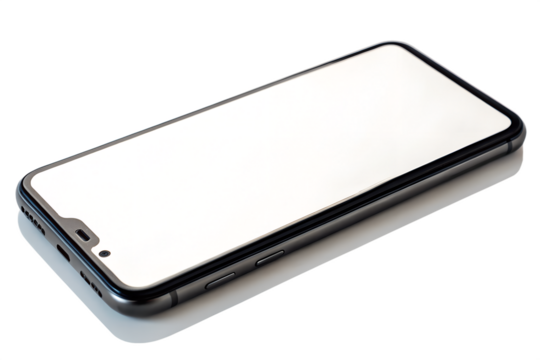 Sleek Smartphone Mockup Blank Screen for App Presentation or Website Design