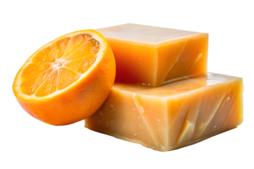 Natural Orange Scented Soap Bars Handmade Artisan Soap with Citrus Burst