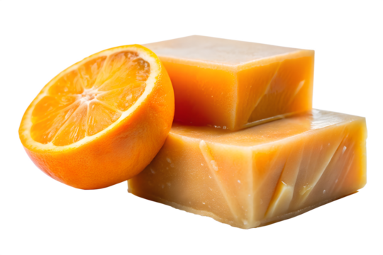 Natural Orange Scented Soap Bars Handmade Artisan Soap with Citrus Burst