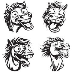 World Horse day vector set-14