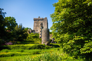 Blarney Castle, Cork, Ireland, May 19, 2024: Blarney Stone is located at the top of the Blarney...