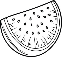 Top view of a fresh juicy sliced watermelon with black seeds isolated on white background isolated on transparent background