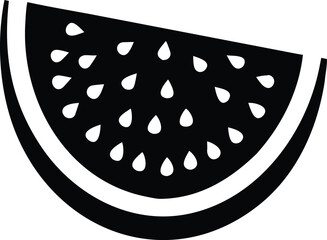 Top view of a juicy sliced watermelon with black seeds isolated on white background isolated on transparent background