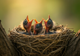 nest with chicks