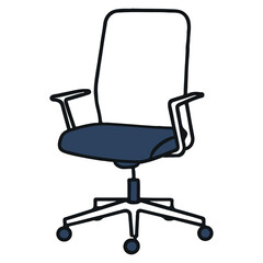 Comfortable Office Chair with Adjustable Height and Swivel Functionality Ideal for Ergonomic Support During Long Work Hours