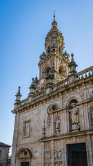 Cathedral of Santiago de Compostela in A Coruna, Galicia.