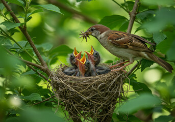 Bird on the nest