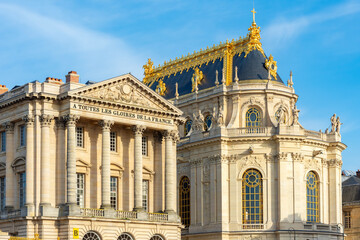 Royal chapel of Versailles palace in Paris suburbs, France (translation 