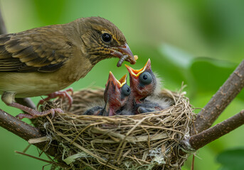 nest with chicks