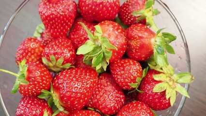 Sweet and fresh summer fruit - tasty strawberry