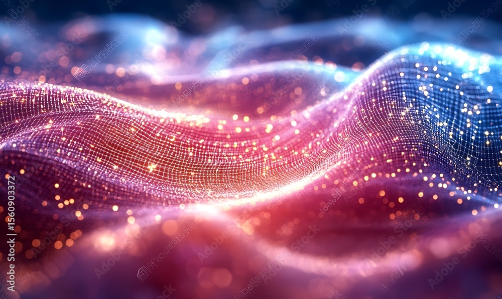 Poster grid of internet technologies. abstract background with cobwebs. large amount of data. 3d rendering.