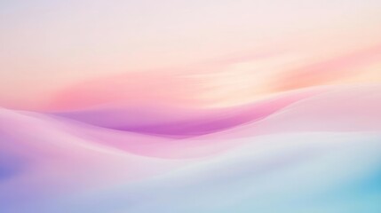 Obraz premium Pastel-hued, soft waves