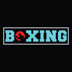 Boxing. T-shirt Design. Vector Illustration