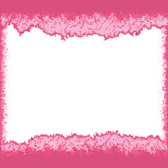 Obraz premium Pink watercolor textured frame with transparency for versatile design projects