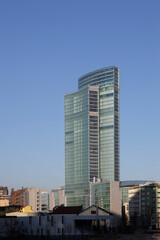 Fototapeta premium Modern architecture of Lombardy building, Milan, Italy
