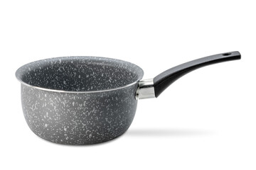 Aluminum cooking pot with nonstick coating isolated